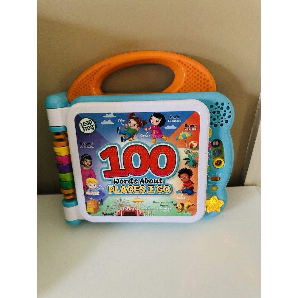 Leapfrog 100 Words About Places I Go Educational Book Toy English/Spanish